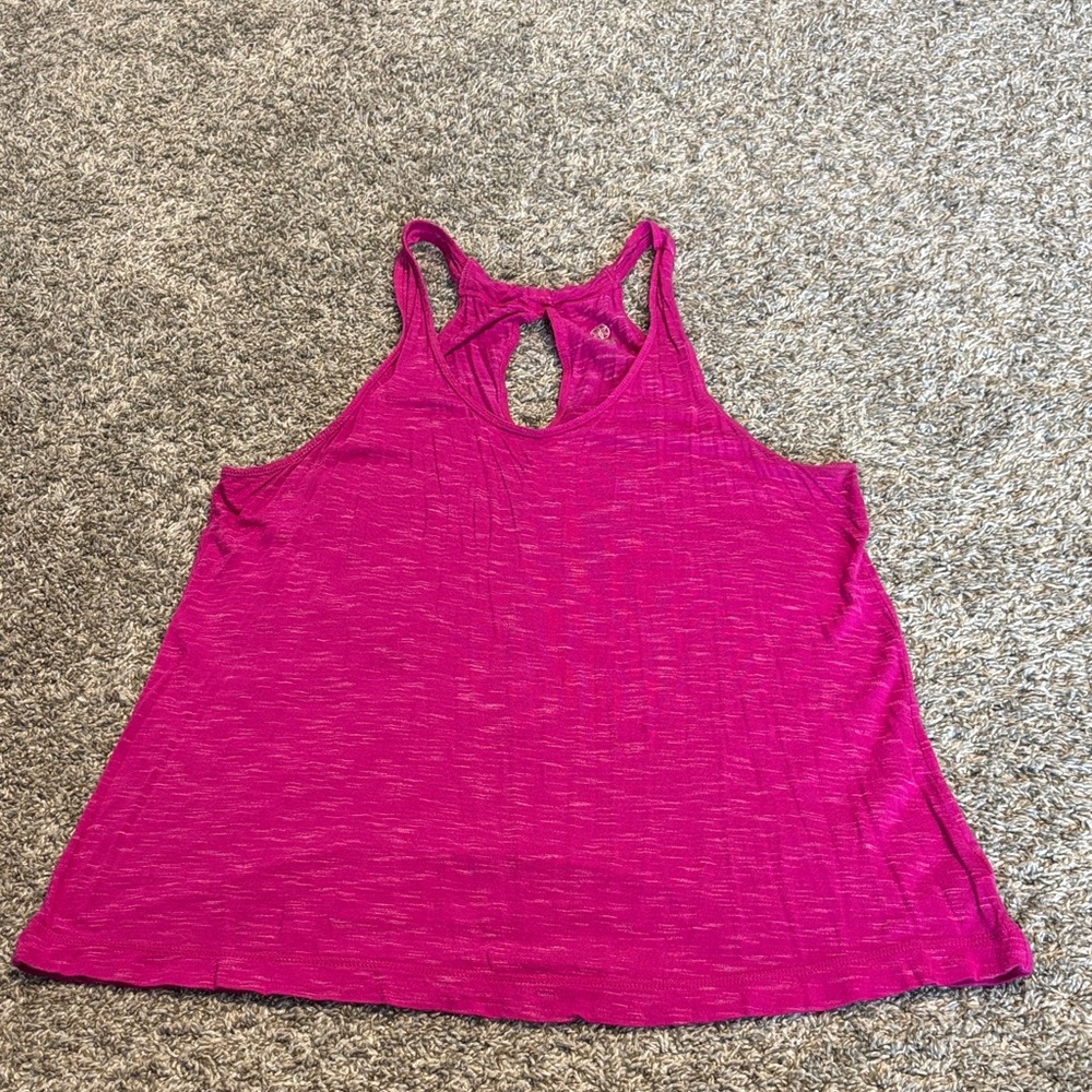 GAIAM Fuchsia Racerback Tank Top
